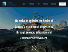 Tablet Screenshot of lagunaoceanfoundation.org